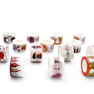 Washi Tape Vintage Set Sticky Paper Tape With Packaging Self-Adhesive Decorative For Diy Crafts Planner Scrapbook