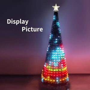 Wholesale holiday lighting Christmas decoration smart Christmas tree lights cell phone APP control led diode light