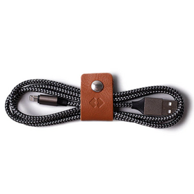 Leather Earphone Cable Straps Custom Logo Reusable Fastening Charging Wire Cord Organizer Ties for Phone Charger Mouse