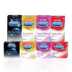 DOTTED FOR ENHANCED STIMULATION WITH 10 LUBRICATED & STRAIGHT WALLED CONDOMS 180MM LONG AND  53MM  WIDTH