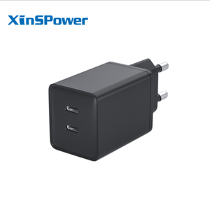 Custom OEM ODM 45W Dual Type-C Trending Universal US UK JP KC EU AU GaN Power Supply Adapter PD 3.0 Fast Battery Wall Charger