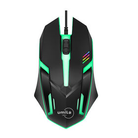 Factory OEM Super Cheap RGB Usb 4 keys 1600 Dpi Wired Mouse Gamer Computer Mouse