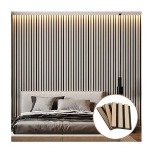 Professional High Density Akupanel Wooden Acoustic Wall Panels Soundproof