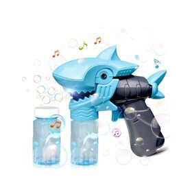 Bubble Machine Kids Bubbles Toy Kids Blower Light-Up Musical Automatic Shark Maker Toy Bubble Solution Outdoor Party Toy