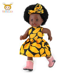 Wholesale Child Toy Gift Doll 45cm Black Dolls African American Baby Doll for Kids