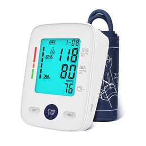High Quality Digital Arm Type BP Machine CE Approved Voice Ice Blue Blood Pressure Monitor Portable