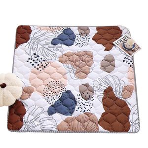 Hongbo hot selling 79"X71" foldable washable newborn play mat soft cotton Anti slip infant crawling mat for babies 0-3 years
