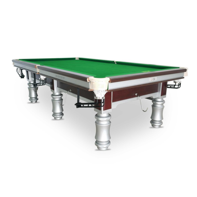 High Quality Pool BallTable Chinese Black Eight Pool Table Billiard Table Solid Wood Snooker Tables Silver 8FT/9FT