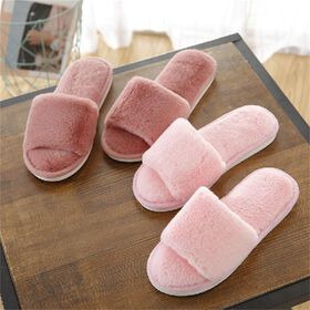 Manufacturers wholesale new female home non-slip warm fur slippers