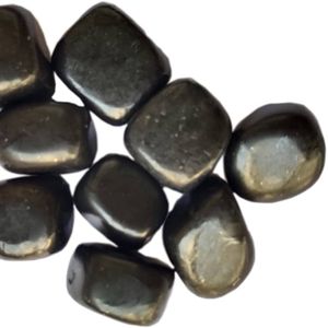 Natural Stone Shungite Crystal Tumbled Stone Gemstone for Reiki Crystal Healing Aura Cleaning CrystalTumbling Chakras For Sale