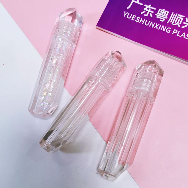 Factory wholesale 2ml mini lipgloss tubes unique lip gloss containers fully transparent lip gloss tube