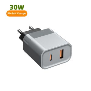 Wholesale fast PD GaN 30W 1A1C dual port charger for iPhone 15/16 EU adapter power bank