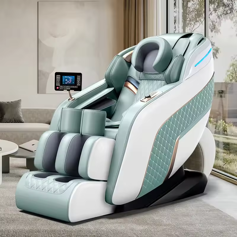 Zhengzhou Mingyuan Enterprise Management Consulting Co., Ltd. Music Luxury Shiatsu Massage Chair Foot Spa Full Body Zero Gravity Air Pressure Best Quality Full Body 4D Chair Massage