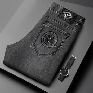 Factory hot selling Men's straight tube jeans Skinny Fitting skinny Y2K Loose Stone Streetwear Wide Leg luxury brand Men's jeans