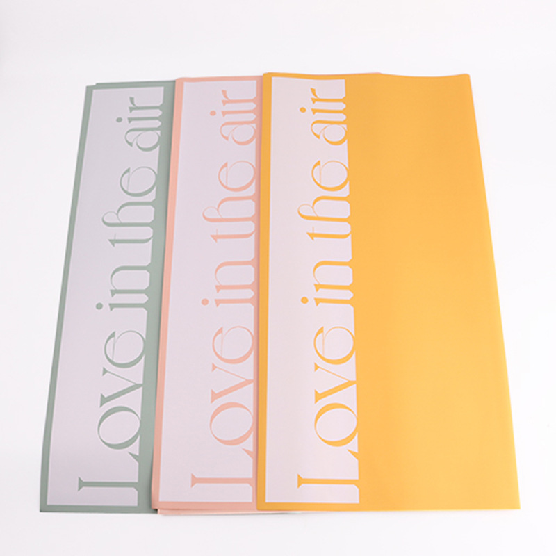 Wenzhou Aquatic International Trade Co., Ltd. The latest And Most Popular And Minimalist Bouquet Packaging Paper Gilded English Fresh Anti Splashing Packaging Paper