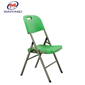 Color Customization high quality green PC plastic folding chair outdoor stacking event chairs for various activities