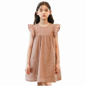 Summer Girls Floral Print A Line Casual Dress Wholesale new style children's clothing Kids  Dress Sleeveless in stock