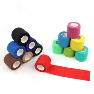 Wholesale Custom Logo Printing Non-Woven Self-Adhesive Bandage Easy Tear Vet Wrap Cohesive Elastic for Medical Supplies