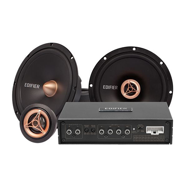 EDIFIER car audio modification 6.5-inch 4-door 6-speaker+4-way amplifier whole car upgrade kit IF100