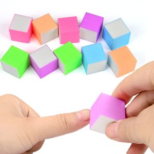 Custom logo colorful mini nail buffer block irregular size DIY manicure art tool sanding sponge polishing file