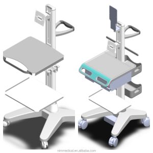 medical height adjustable tablet cart hospital computer workstation medical computer cart height adjustable medical cart