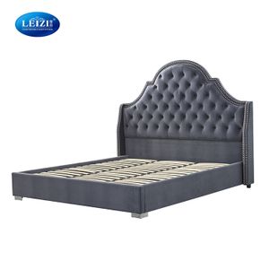 Hotsale Bedroom Furniture and Wood Furniture Bed with Customized Size Color
