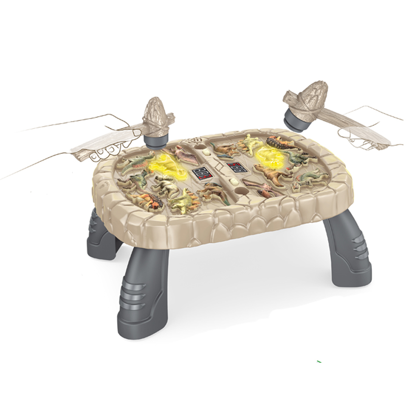 Double Player Whac-A-Mole Gaming Console Cognitive Dinosaur Intelligence Development Children's Toys 6 Languages