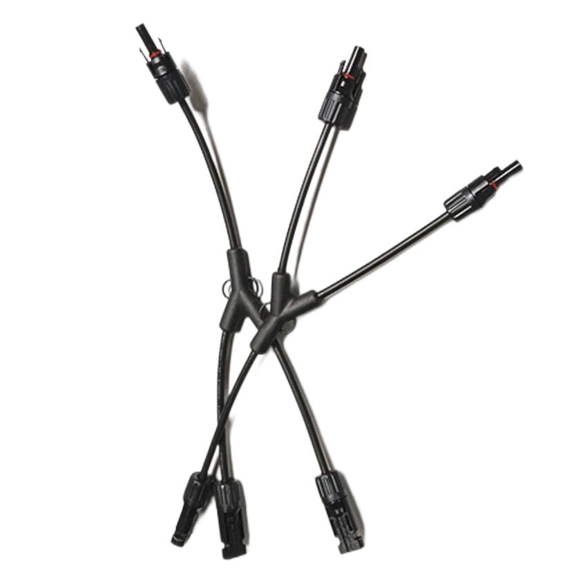 TOP Hengda 1KV  Solar Photovoltaic Panel Adaptor Cable Connector 3 branch Y Type for Solar Parallel Connection