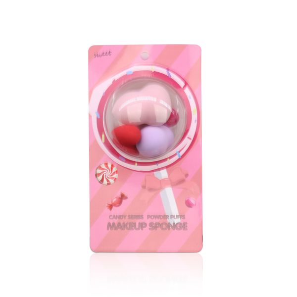 Beauty Blending Makeup Tools 6pcs Mixed Color Regular Mini Makeup Sponge Set With Customized Packaging