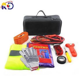 10-piece set of multi-functional car emergency tool kit