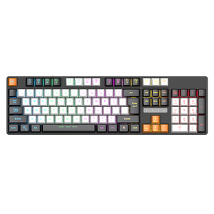 USB Wired Gaming Glow Keyboard 104 Keys Mechanical Suspended LED Backlit Rainbow Gaming Keyboards for PC Computer Laptop