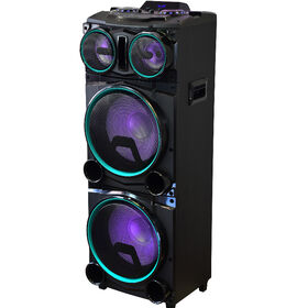 120W Outdoor speaker JBL Speaker LED PA Speaker wireless Microphone Guitar Home Woofer Radio USB