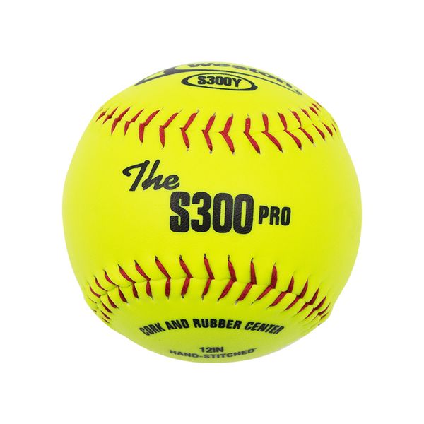 Wholesale Custom Logo 11 inch 12 inch Leather with PK Core Fast Pitch Game Softball NFHS Approved Competition Softball ball