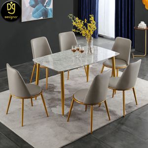 Manufactuer italian gold dining room furniture modern designs luxury ceramic dining tables for commercial hotel restaurent home