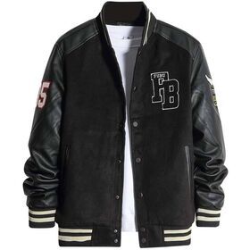 mens fur leather jackets  new Korean winter baseball collar casual Plush jacket men's fashion coat