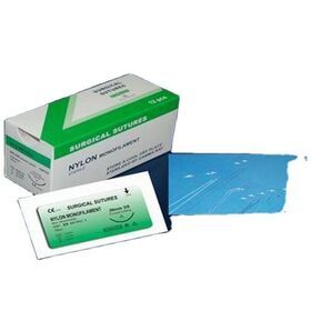 China surgical sterile non-absorbable nylon suture with needle