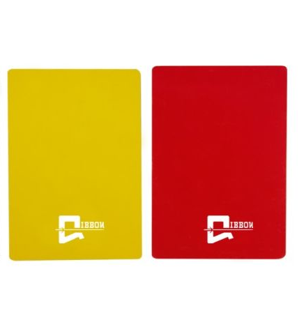GIBBON ET-751140 Cheap Price Warning Referee Red And Yellow Cards  Football Soccer Instructor Accessories