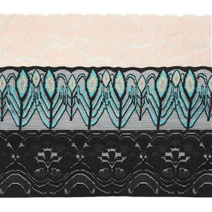Custom/Wholesale High Quality Wide Lace Rubber Band Elastic Webbing Underwear Clothes Elastic Webbing Band with lace