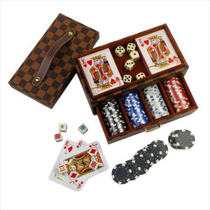 Customized Chip Box Gift Box Portable PU Leather Chip Storage Box Luxury Poker Special Chip Set