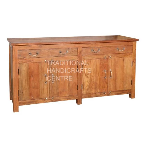 Wooden Furniture Designer Storage Closet Wooden Side Board 2 Drawers 4 Doors Office Luxury Collection Living Room Home Furniture