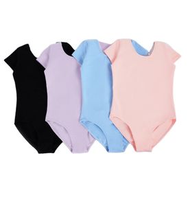 Customize Kids Ballet Dancewear Pink Ballerina Leotards Romper Cotton dance Gymnastic Leotard
