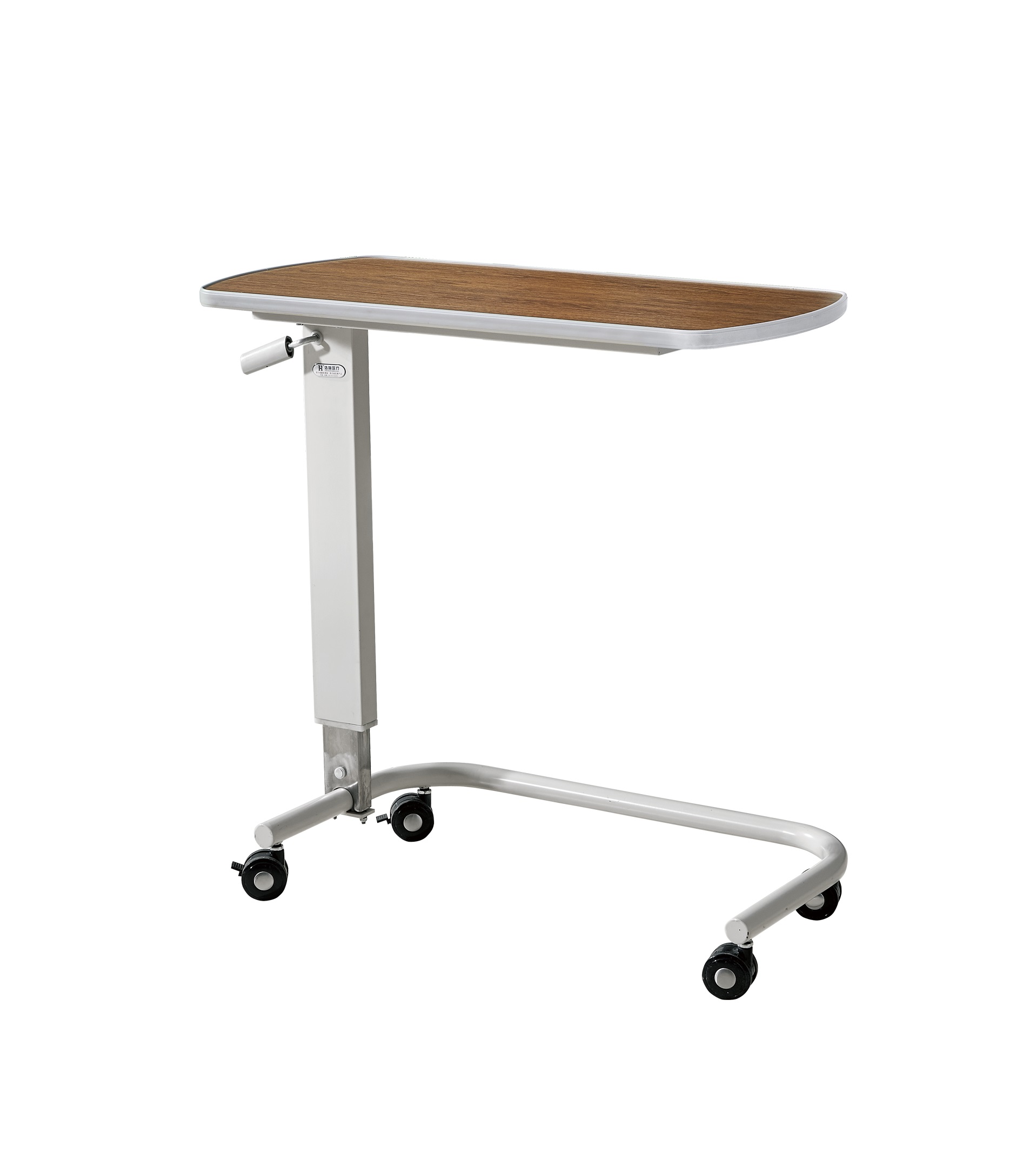 A-8 high quality hospital Patient wooden adjustable and removable hospital bed table dining table