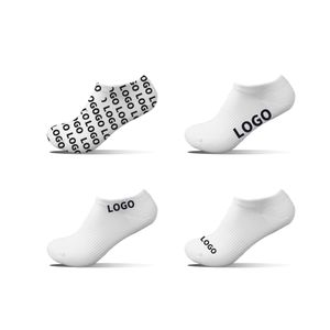 All Season Jacquard Embroidered Logo Unisex Outdoor Running Custom Socks Sports