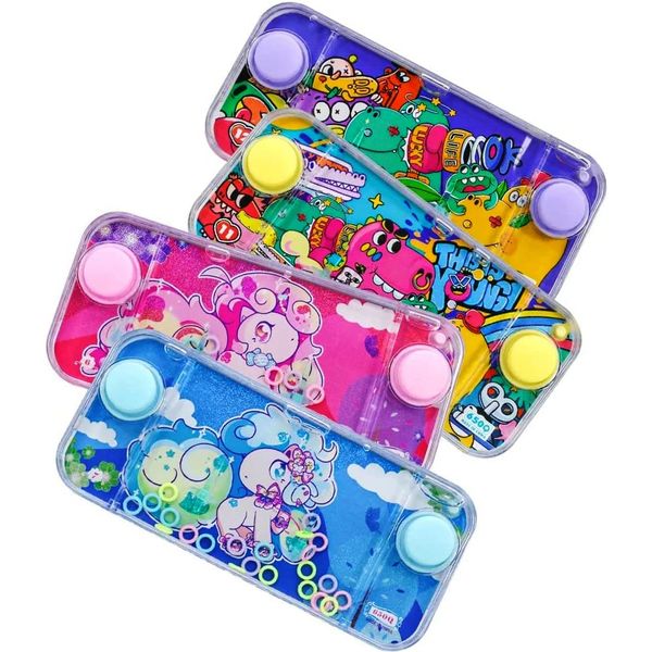 New Arrival Cartoon Funny Handheld Water Ring Toss Game Toy Promotion Gift Toys Retro Pastime Classic Water Game