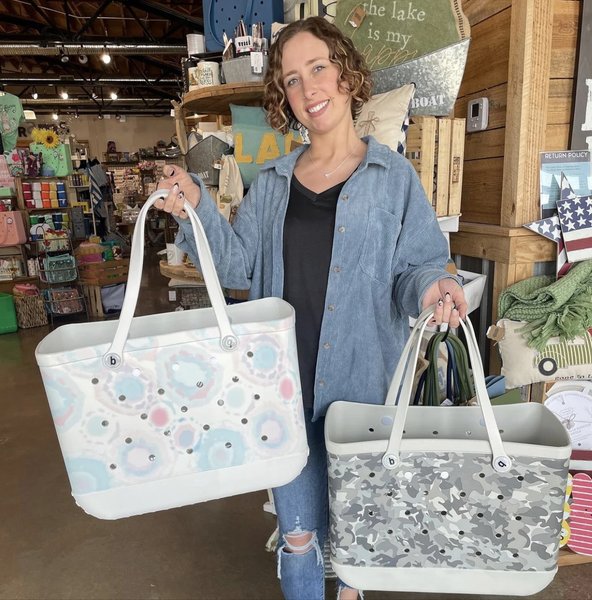 Wholesale Customizable Large Capacity Leopard Cow Print Baseball Stars EVA Beach Bogg Tote Bag