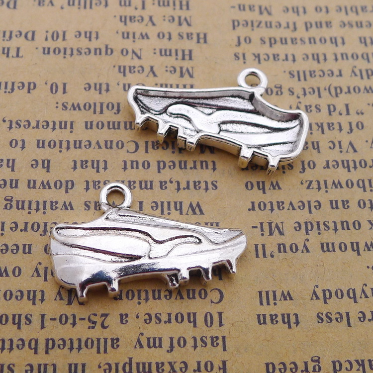AA018322 15x25mm Antique Silver Plated Zinc Alloy Charms Pendants