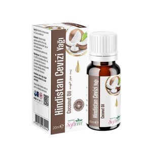 Softem COCONUT OIL 20ML 100% Pure Natural Herbal Body Oil from Turkey Best Price Aksuvital