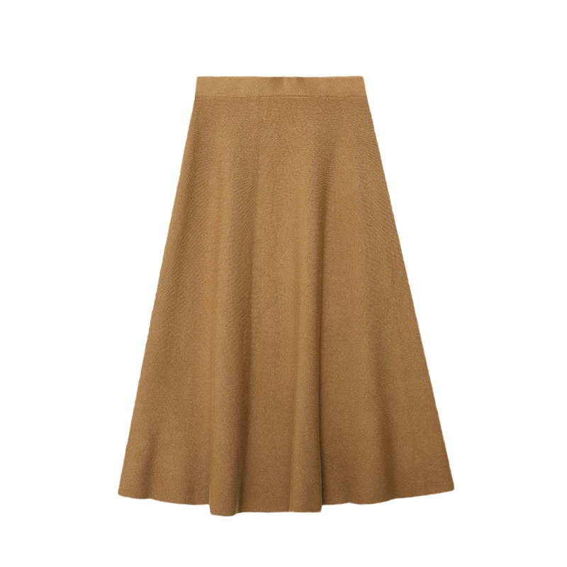 Suzhou Zhiqiao Trading Co., Ltd. elastic waist knitted skirt 2024 early autumn new SN6258