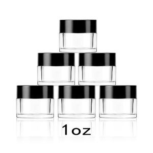 Transparent Acrylic Container Dip Powder Nail Jar 0.25oz/0.5oz/1oz/2oz/4oz/8oz/16oz