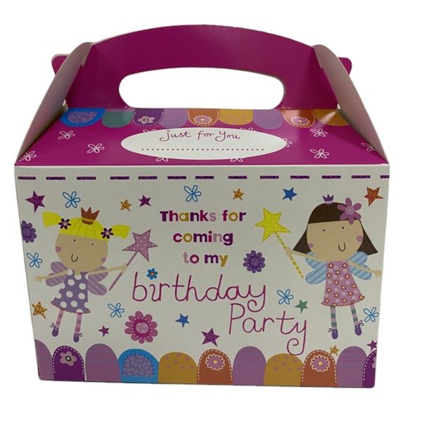 Custom Kid Party Packs Birthday Supplies Design Party Favor Paper  Boxes With Handle For Birthday Kids